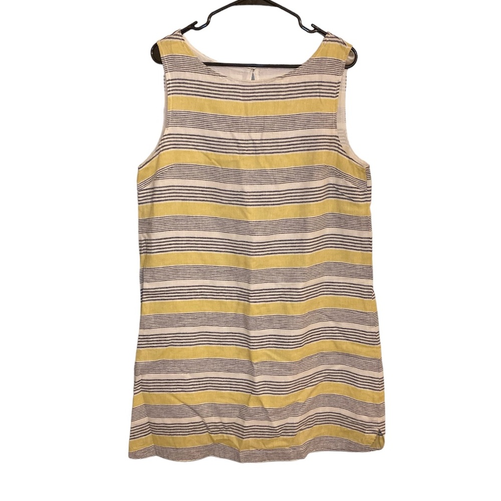 Striped linen dress